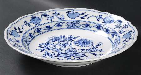 Blue Onion Large Rim Soup Bowl