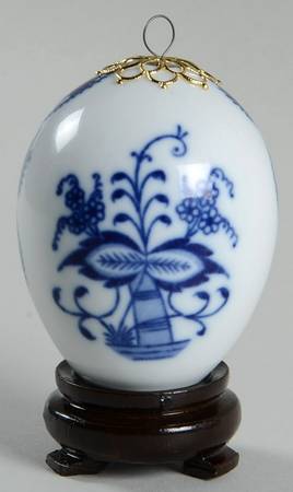 Blue Onion Ornament