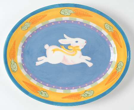 Cotton Tail 14" Oval Serving Platter