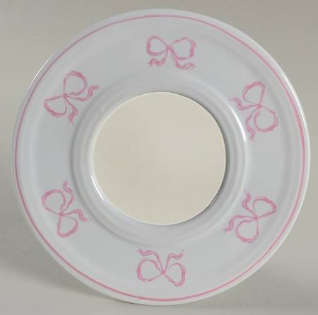 Ruban Pink Round Frame-Holds 3" X 3"