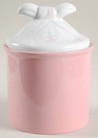 Ruban Pink Small Canister & Lid