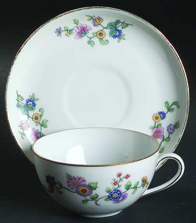 9953 (Bavaria) Flat Cup & Saucer Set