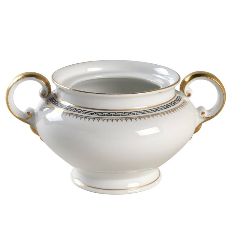 Athens (Black Key) Sugar Bowl No Lid
