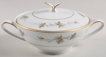 Autumn Gold Sugar Bowl & Lid