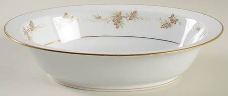 Autumn Gold 10" Oval Vegetable Bowl
