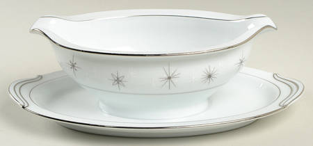 Celestial Gravy Boat with Attached Underplate