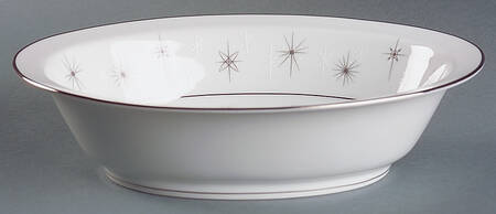 Celestial 10" Oval Vegetable Bowl