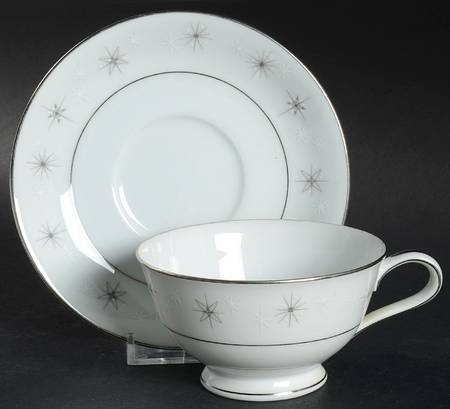 Celestial Footed Cup & Saucer Set