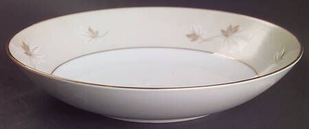 Frosted Leaves Coupe Soup Bowl