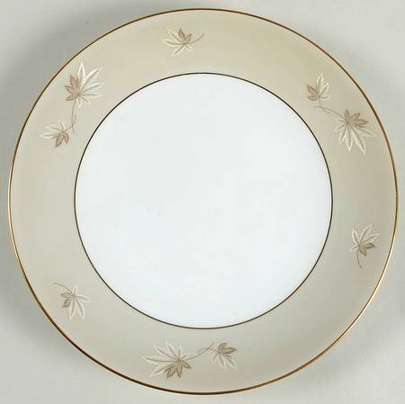 Frosted Leaves Salad Plate