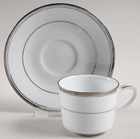 Silver Ecstasy Demitasse Cup & Saucer Set