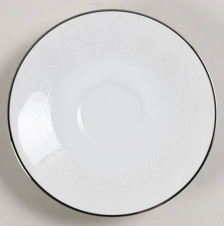 Snow Flower Saucer for Demitasse Cup