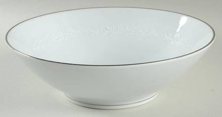 Snow Flower 8" Round Vegetable Bowl