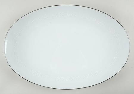 Snow Flower 16" Oval Serving Platter