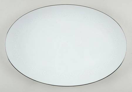 Snow Flower 14" Oval Serving Platter
