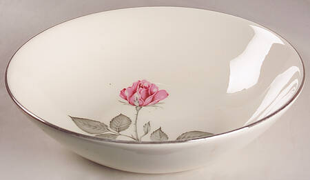 Zylstra Rose (Coupe, USA, Cream) 8" Round Vegetable Bowl