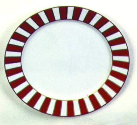 Martinique Red Service Plate (Charger)