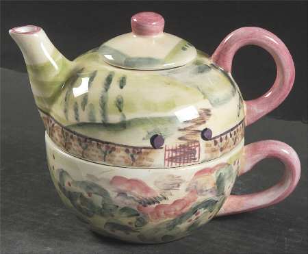Estate of Mind Individual Teapot & Lid with Cup