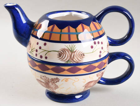Field & Stream Teapot for Individual Teapot & Lid with Cup