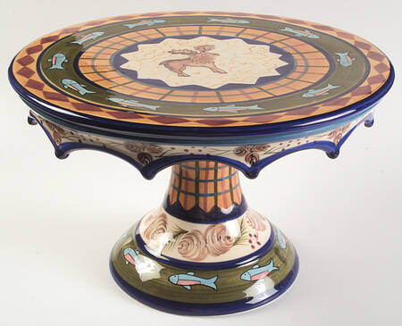 Field & Stream Footed Cake Plate