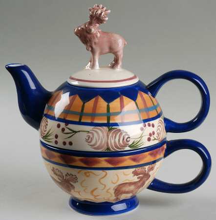 Field & Stream Individual Teapot & Lid with Cup