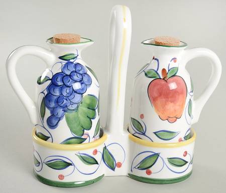 Algarve Vinegar and Oil Tray Set