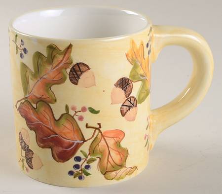 Harvest Leaves Acorns Mug
