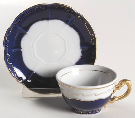 Pompadour III Footed Demitasse Cup & Saucer Set