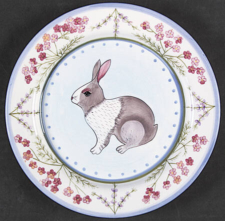 Meadow Bunny Salad/Dessert Plate