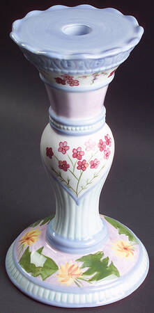Meadow Bunny 9" Tall Candlestick