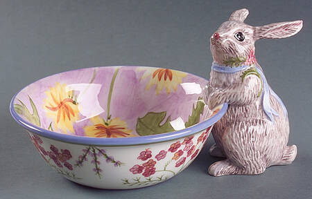 Meadow Bunny Open Candy Dish