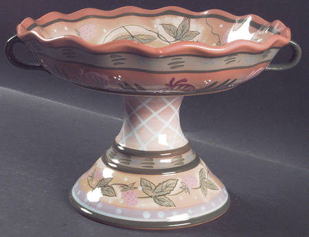 Chanticleer Round Compote (Height X Width)