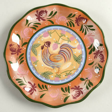 Chanticleer Round Cheese Dish No Lid