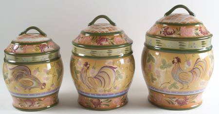 Chanticleer (3 Piece) Canister Set (Box Set)