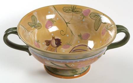 Chanticleer Handled Candy Dish
