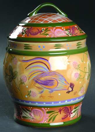 Chanticleer Medium Canister & Lid