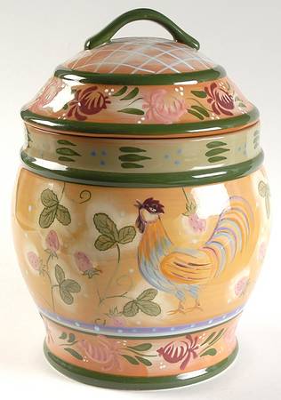 Chanticleer Large Canister & Lid