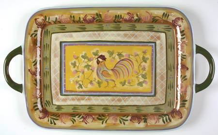 Chanticleer Handled Tray