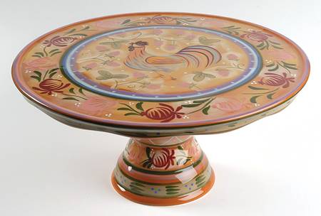 Chanticleer 12" Diameter Pedestal Cake Stand