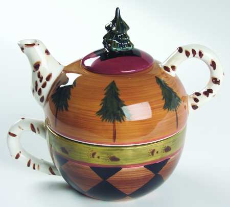 Outpost Individual Teapot & Lid with Cup