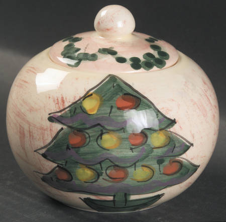 Yuletide Sugar Bowl & Lid