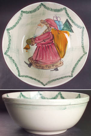 Yuletide 12" Large Salad Serving Bowl