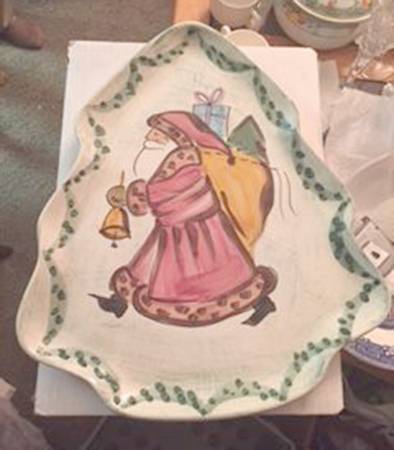 Yuletide Large Tree Shaped Dish