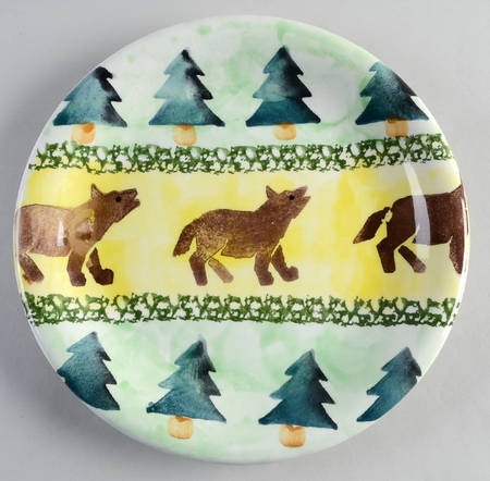 Cabin Fever (Trees, Animals) Dinner Plate