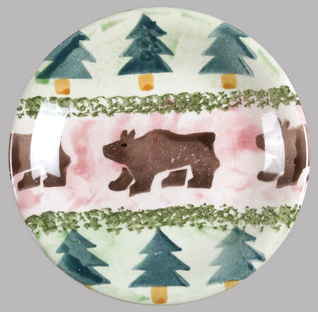 Cabin Fever (Trees, Animals) Salad/Dessert Plate