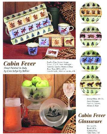 Cabin Fever (Trees, Animals) Square Tray