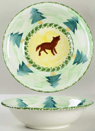 Cabin Fever (Trees, Animals) Soup/Cereal Bowl