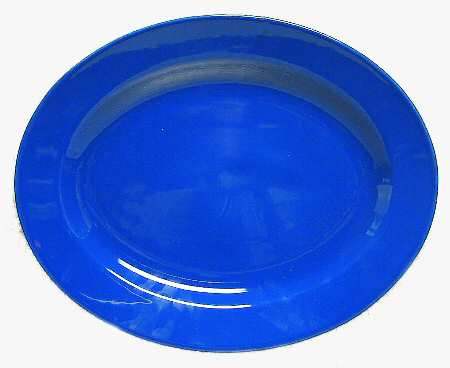 Prisma Blue 15" Oval Serving Platter