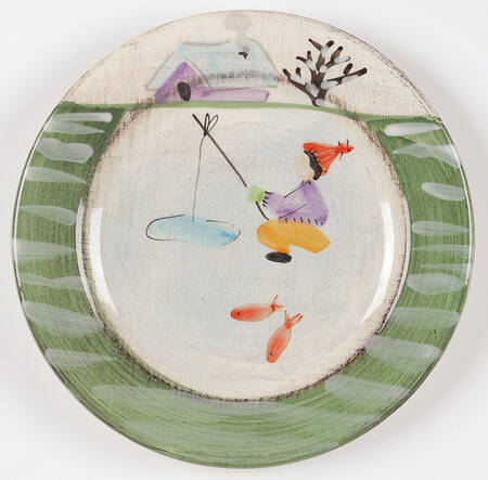 Winter Frolic Salad Plate
