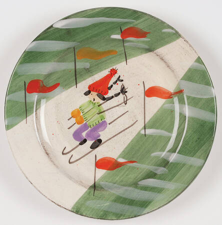 Winter Frolic Salad Plate